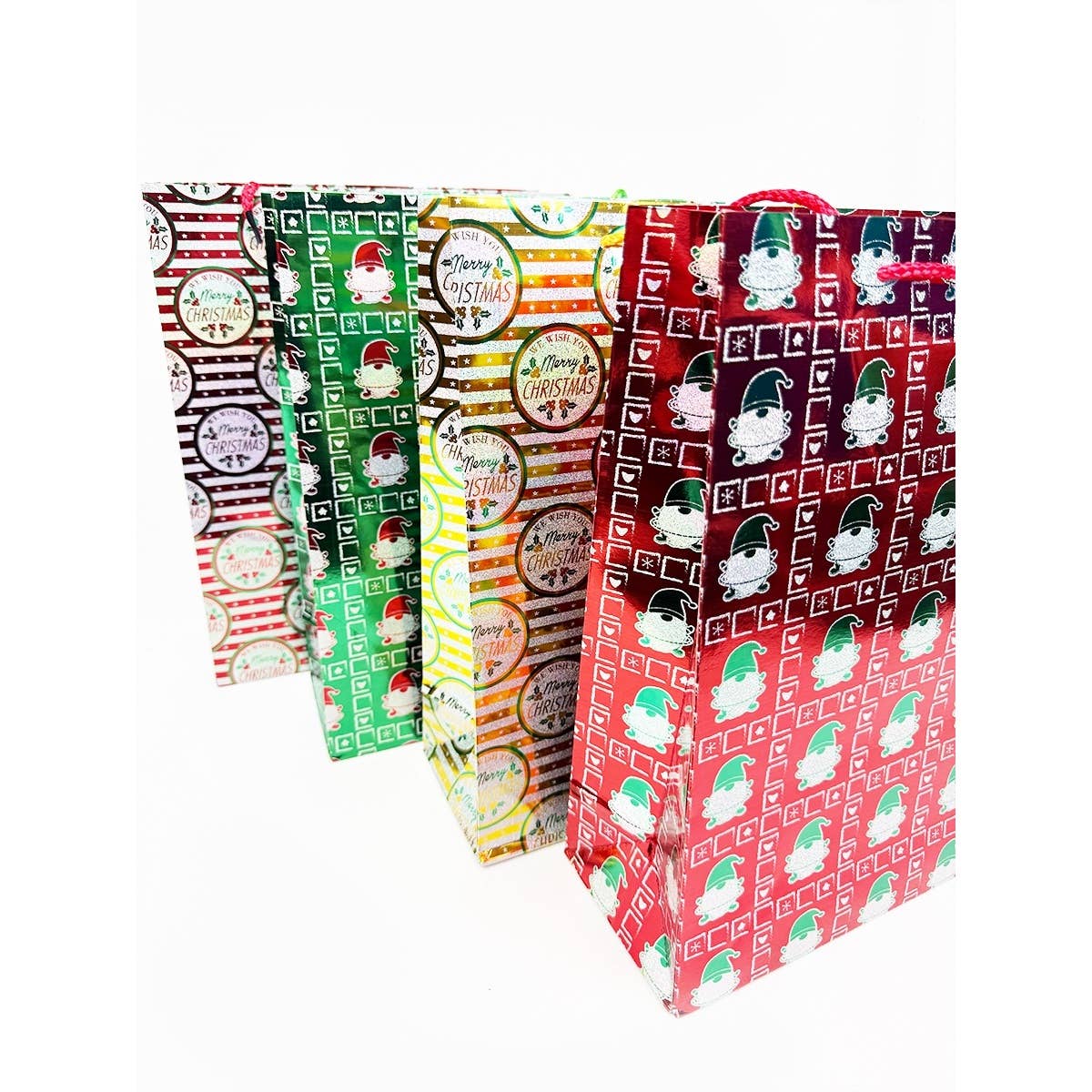 MIX COLOR Fancy Holographic Christmas Gift Bag for wholesale on Faire5