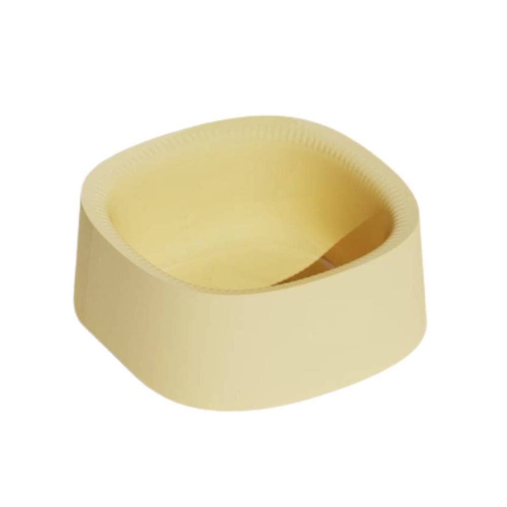 MichuPet - Vente Bac à litière – chat - MichuPet Bac à litière ouvert crème et blanc à bords hauts1