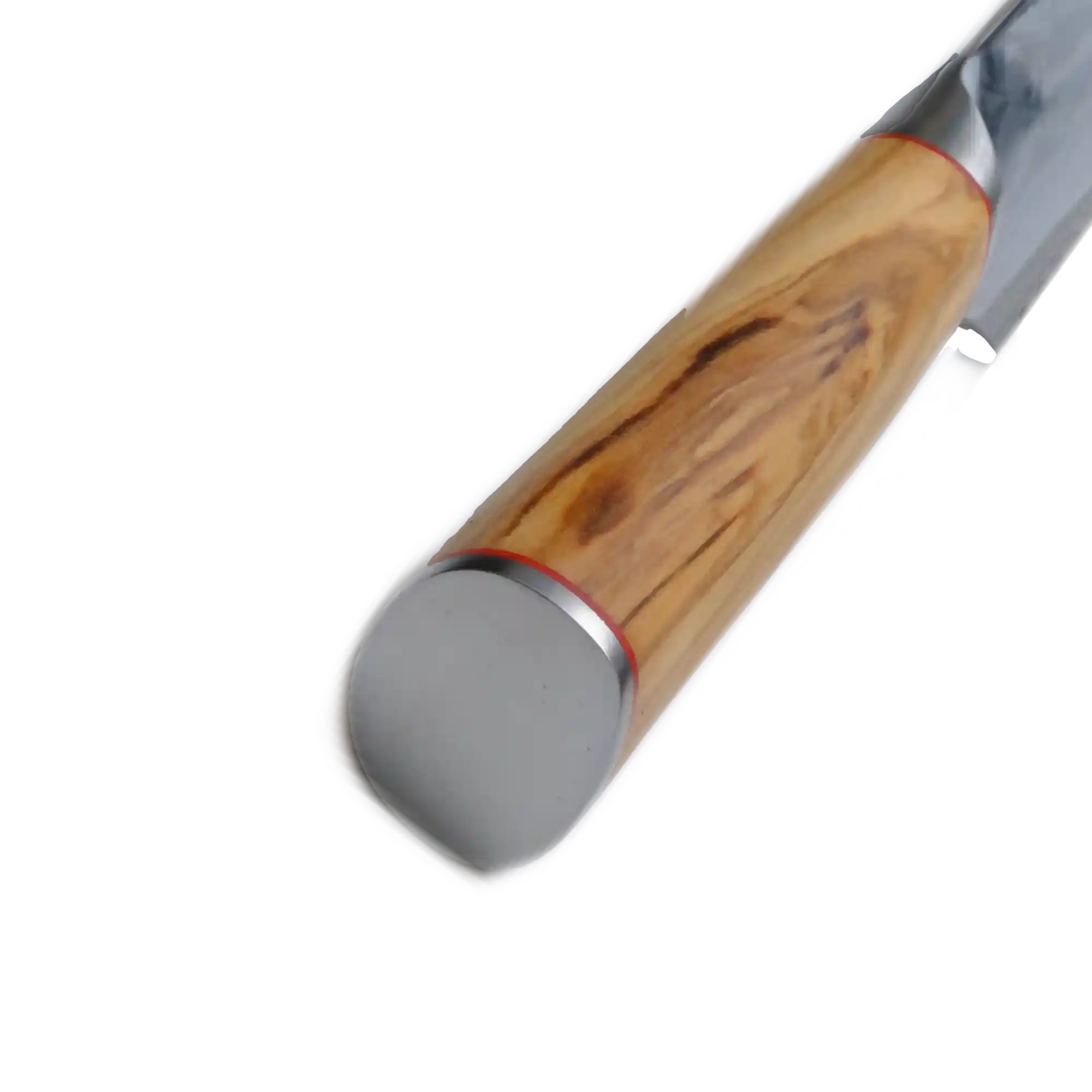 Ginza Steel - Vente Couteau de cuisine/multi-usage - MIA Z | COUTEAU À PAIN 8" Acier Damas AUS10 67 Couches / Manche en Bois d'Olivier3