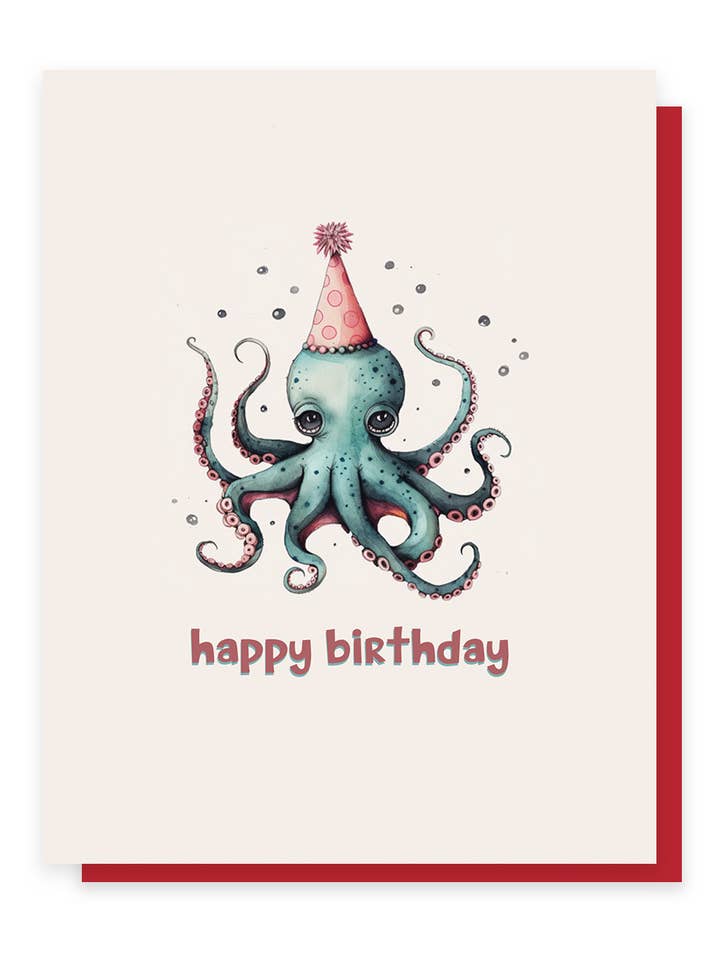 Birthday Octopus for wholesale by Hank & Bean