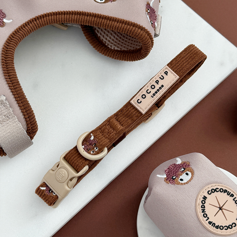 Cocopup London - Wholesale Pet collar – Dog - Harold the Highland Cow COLLAR1