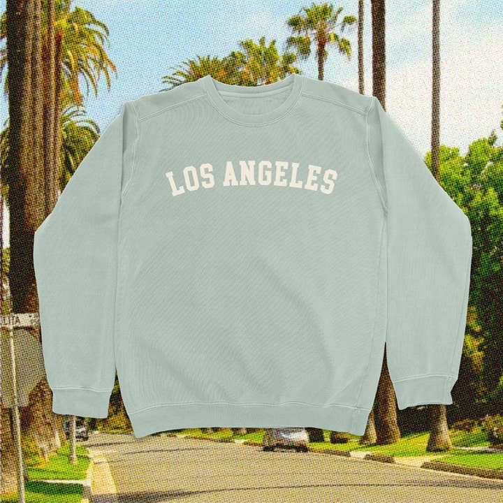 Los Angeles Vintage Vasket Collegiate Crewneck for engroshandel hos Island View Outfitters