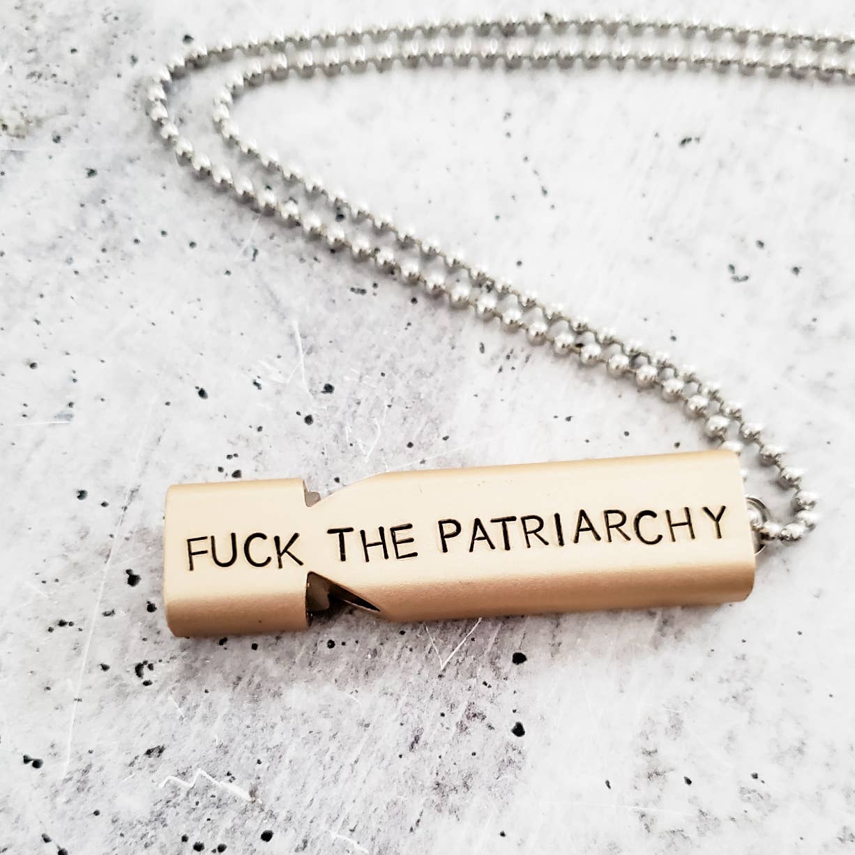 Salt and Sparkle - Wholesale Keychain - Women's - Fuck the Patriarchy Rape Whistle2