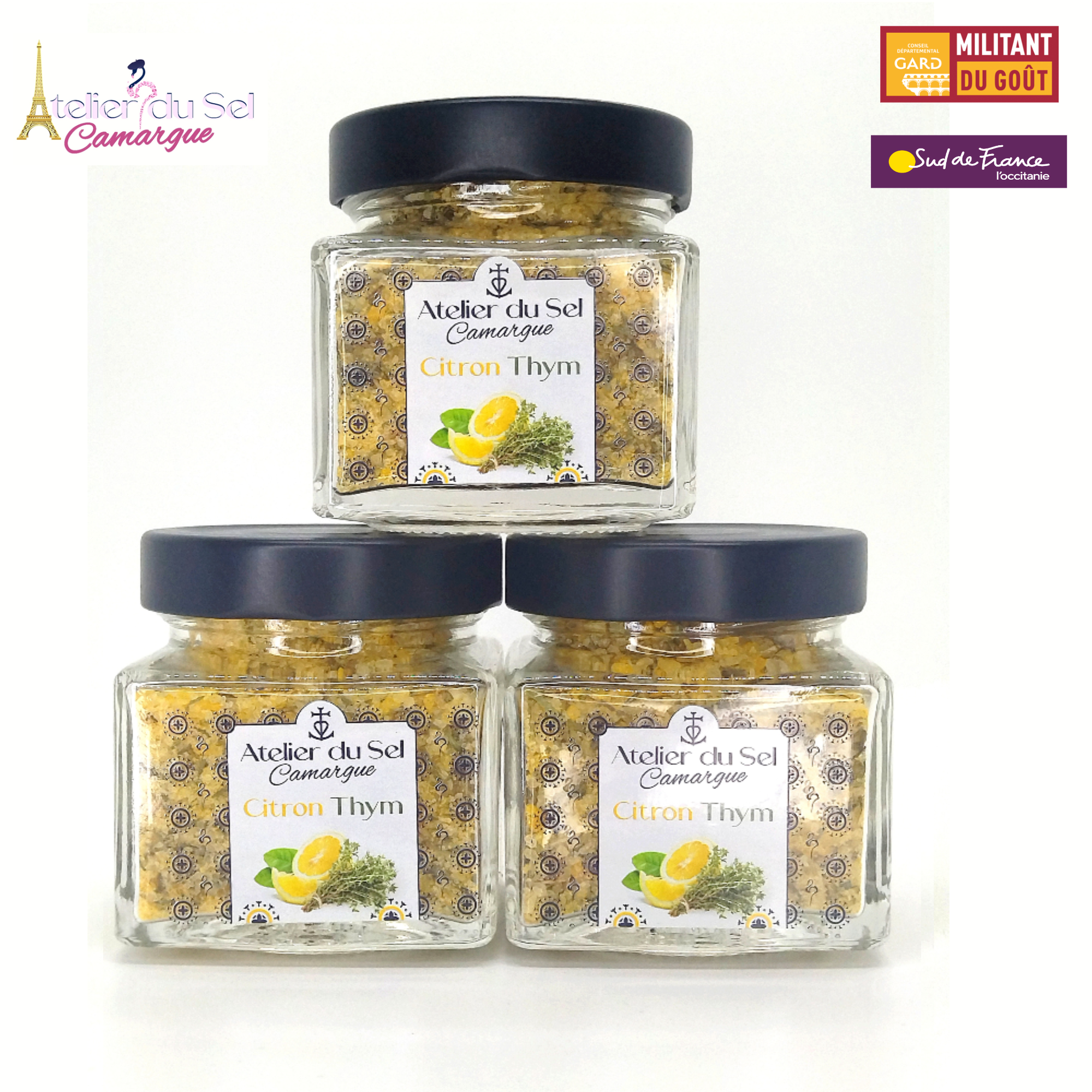 Atelier du Sel Camargue – wholesale Salt – Citron- och timjansalt - 200 g3