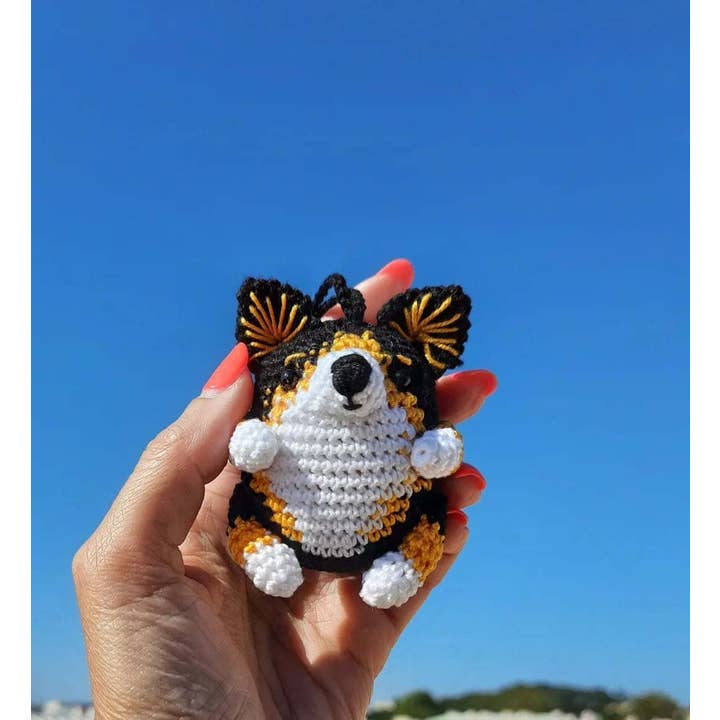 TOMOPOD LLC - Wholesale Car Decorative Charm - Unisex - Crochet Corgi Dog Car Mirror Hanging, Bag Charm, Dog Lovers9