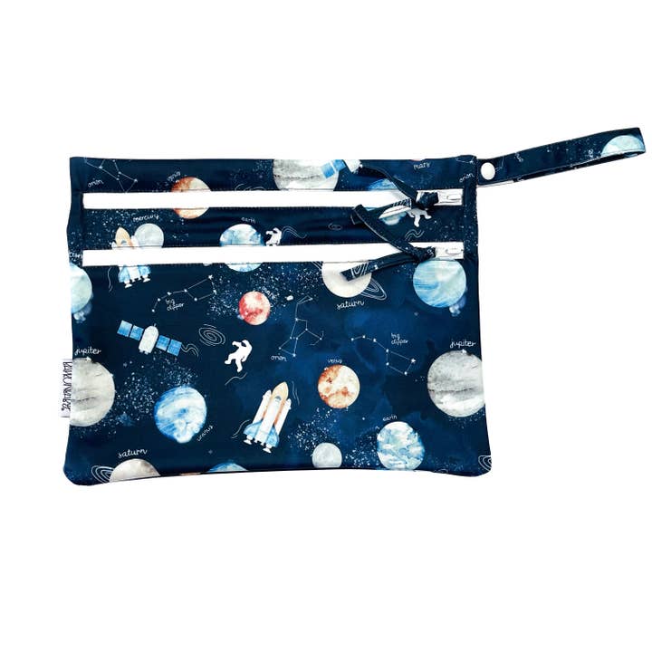 Outer Space Waterproof Wet Bag for wholesale by BapronBaby