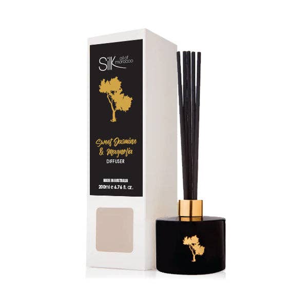 Silk oil of Morocco - Wholesale Reed diffuser - Sweet Jasmine & Magnolia Luxe Diffuser0