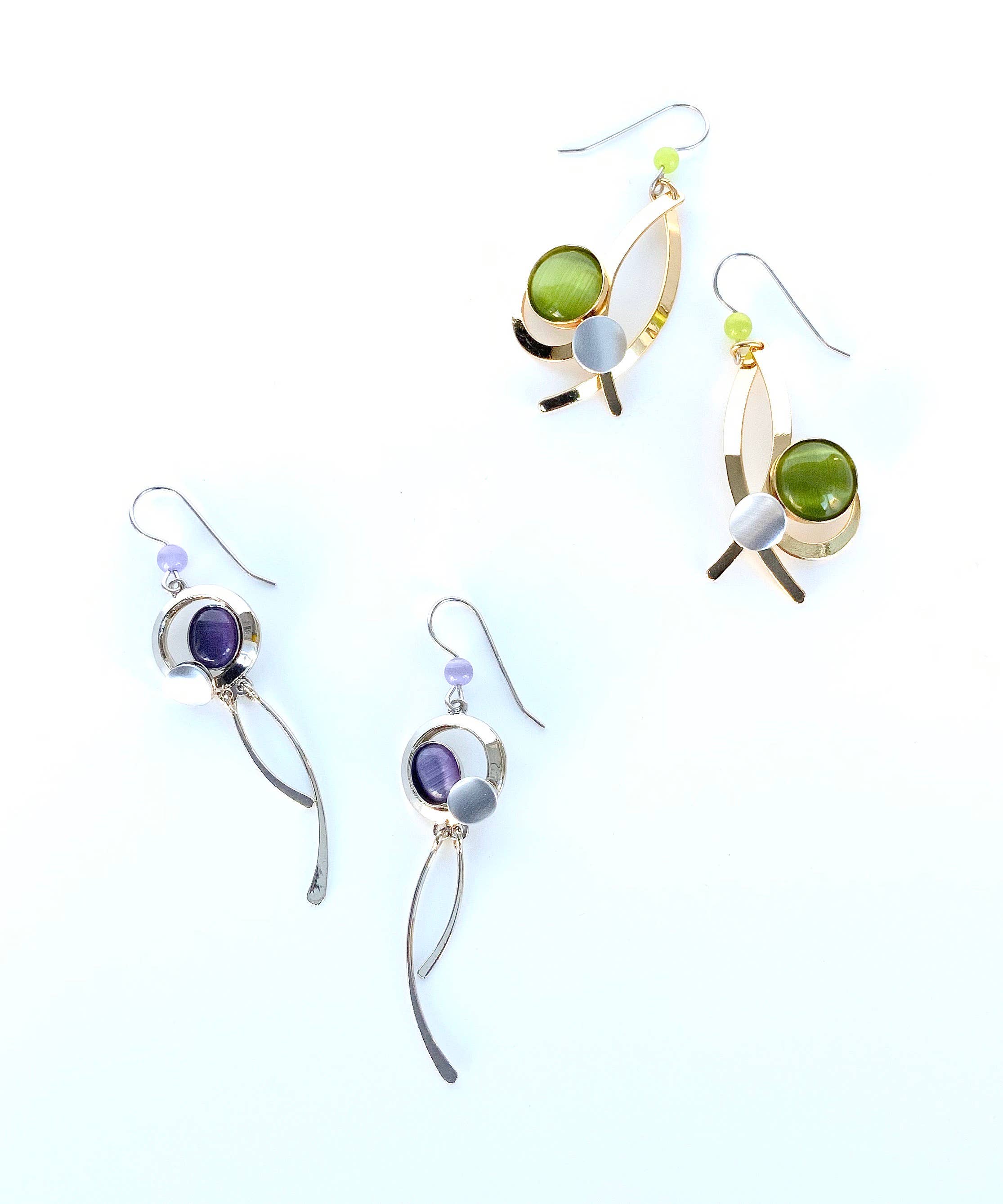 Christophe Poly / Crono Design - Vente Parures de bijoux - Prépack BOUCLES D'OREILLES (DY12P) - 18x Crochets d'Oreilles en Fil & Présentoir Offert51
