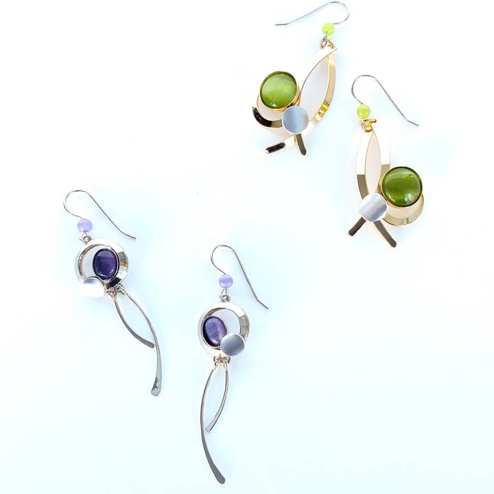 Christophe Poly / Crono Design - Vente Parures de bijoux - Prépack BOUCLES D'OREILLES (DY12P) - 18x Crochets d'Oreilles en Fil & Présentoir Offert51