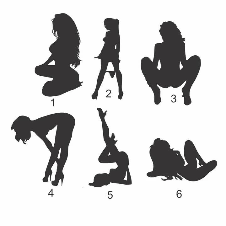 Sticker sexy pour fille, autocollant strip-teaseuse pour la vente par Nish Gear