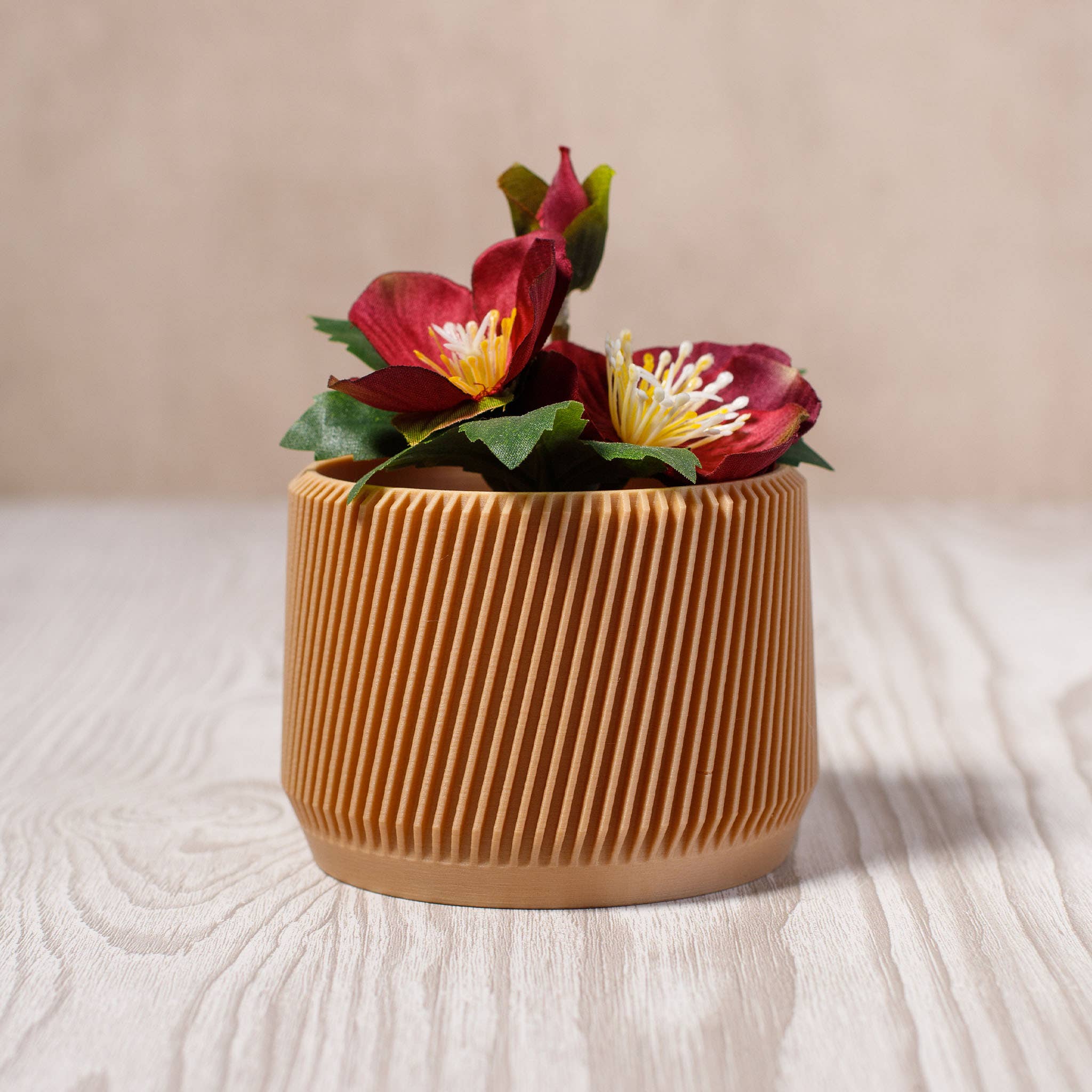 Ingadi - Wholesale Plant Pot - Wood Plant Pot - 3D Printed From 20% Recycled Wood Infill