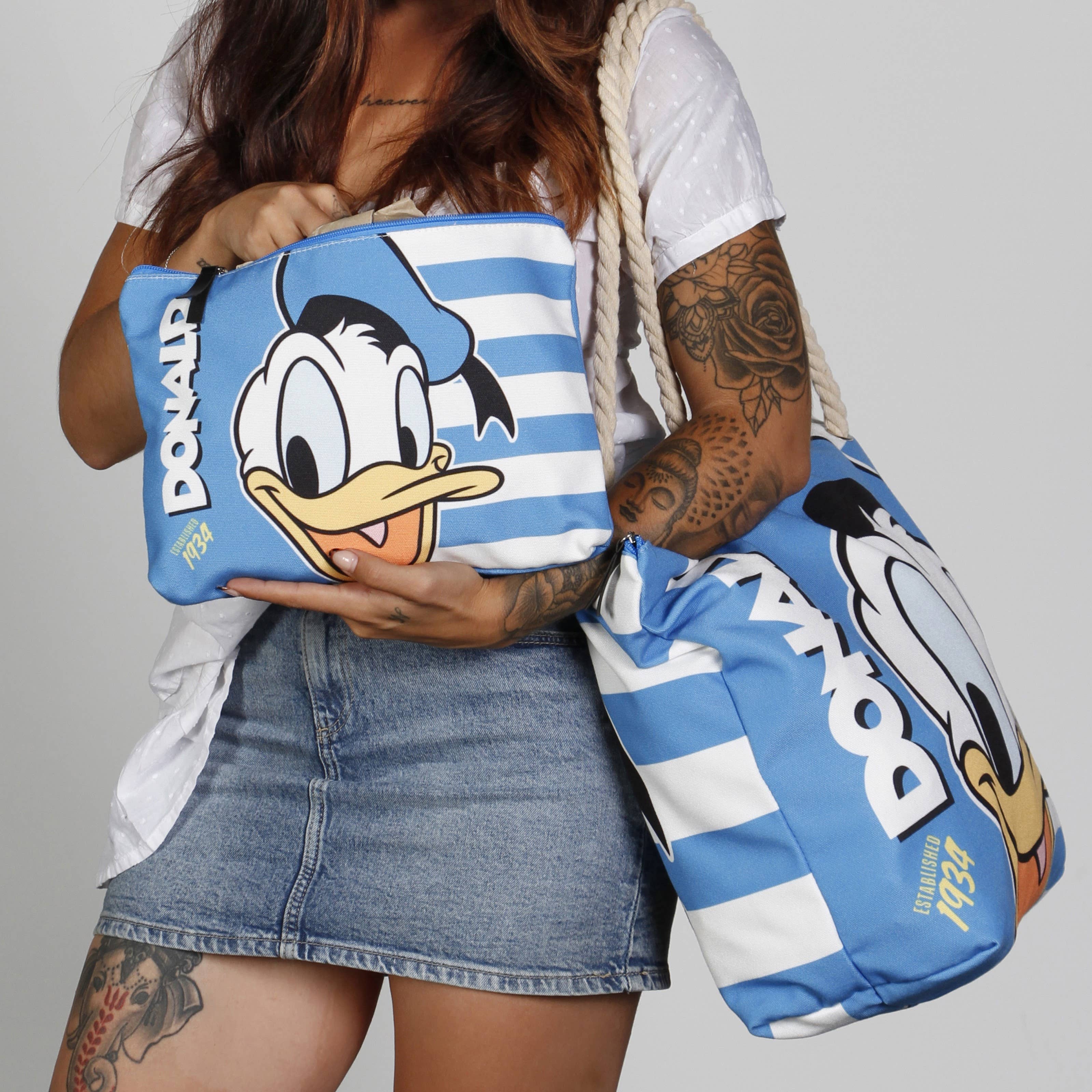 KARACTERMANIA - Vente Sac de plage - Sac de plage bleu Disney Donald Duck marin6