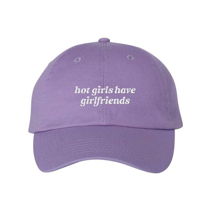 Hot Girlfriends Embroidered Bio-Washed Classic Dad Hat for wholesale by femfetti