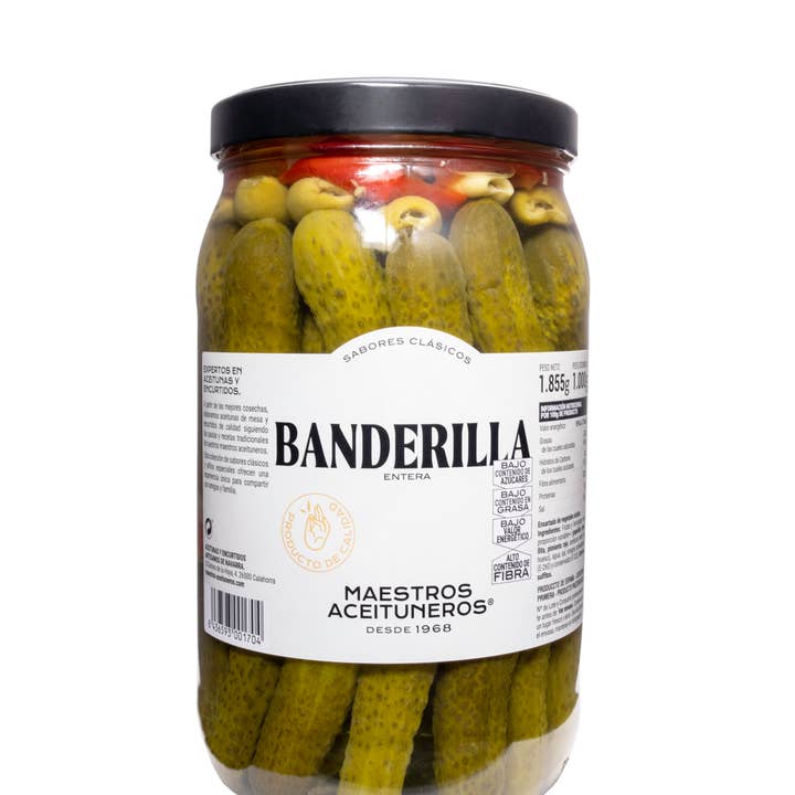 MAESTROS ACEITUNEROS - Wholesale Pickled Vegetables - Banderilla Entera Dulce
