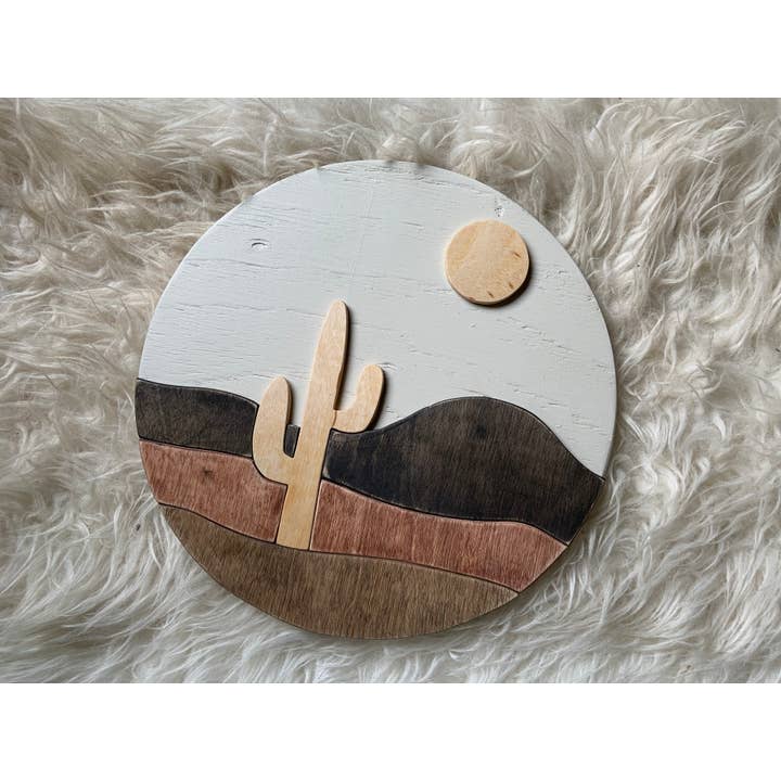 Boho Desert Mountainscape for wholesale by Cope and Co Custom Signs