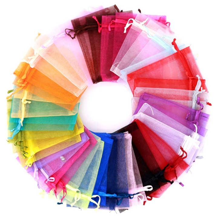 Bolsas de organza 5x7 surtidas 10 unidades. para venta al por mayor de Down To Earth