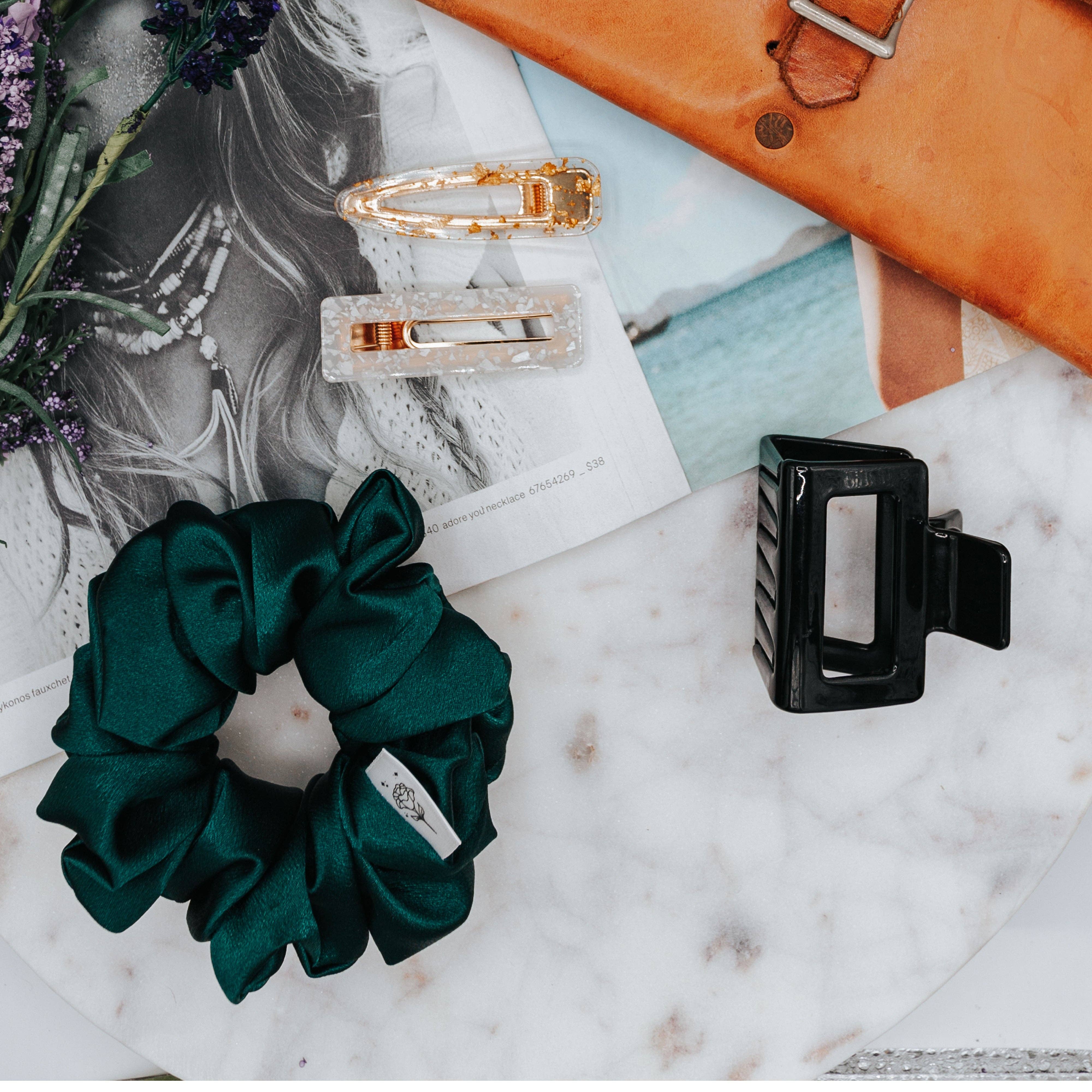 Wild Rose Accessories – wholesale Scrunchie - Women’s – Jessica Satin Scrunchie3