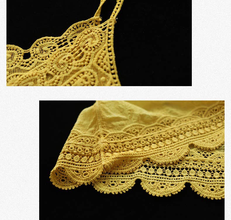 Hope & Sunshine - Wholesale Camisole - Dames - Stone Wash topje met kanten rand18