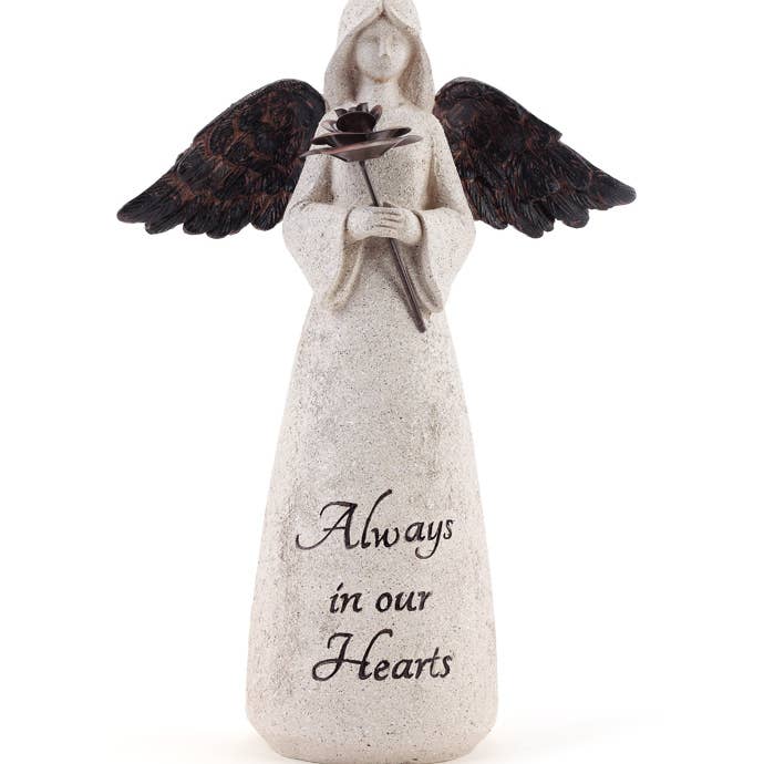 Napco - Wholesale Decorative Figurine - Angels Holding A Rose Sympathy 2 Assorted Item # 134831