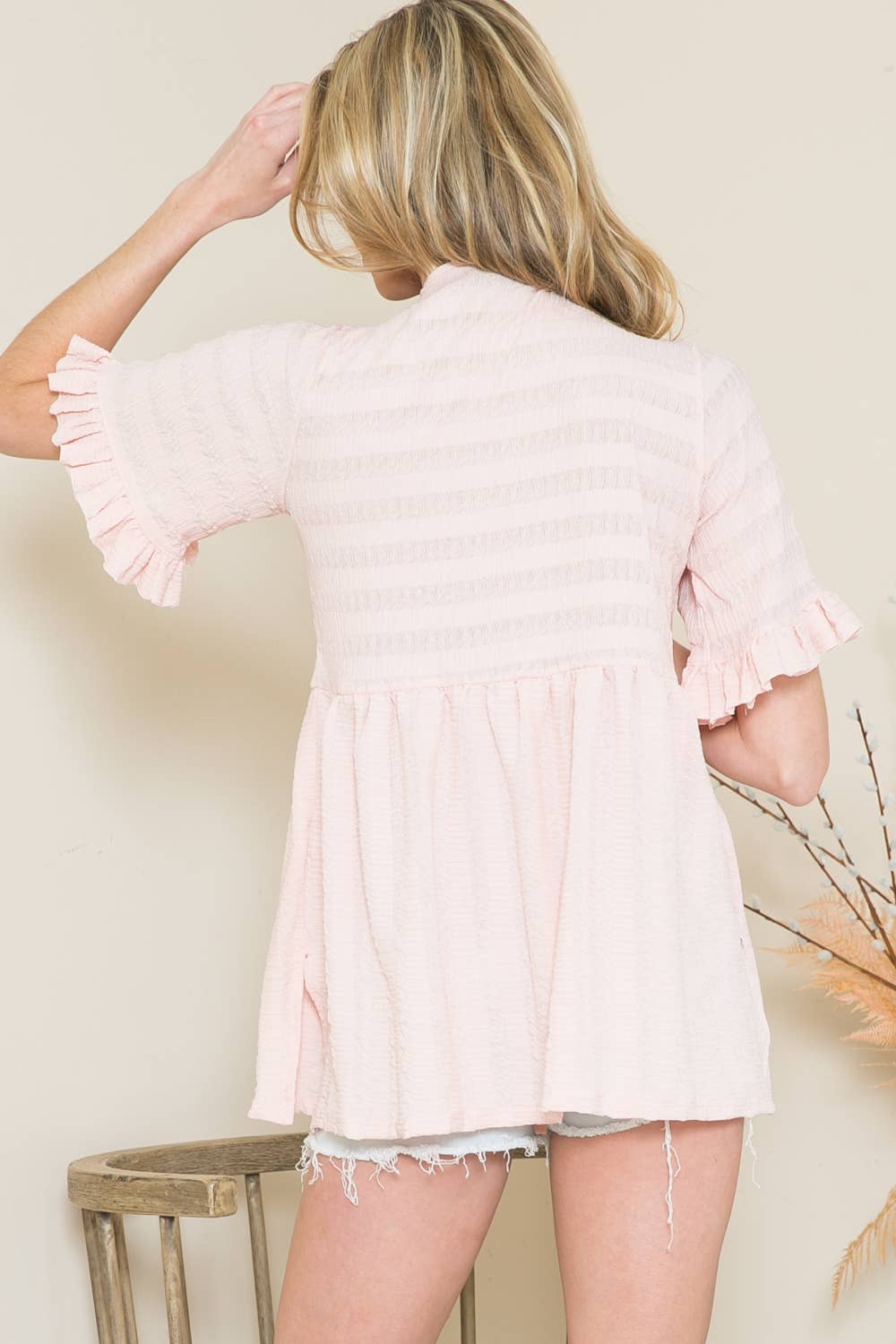 Orange Farm Clothing - Vendita all'ingrosso Tunica - Donna - Top Tunica Testurizzato13