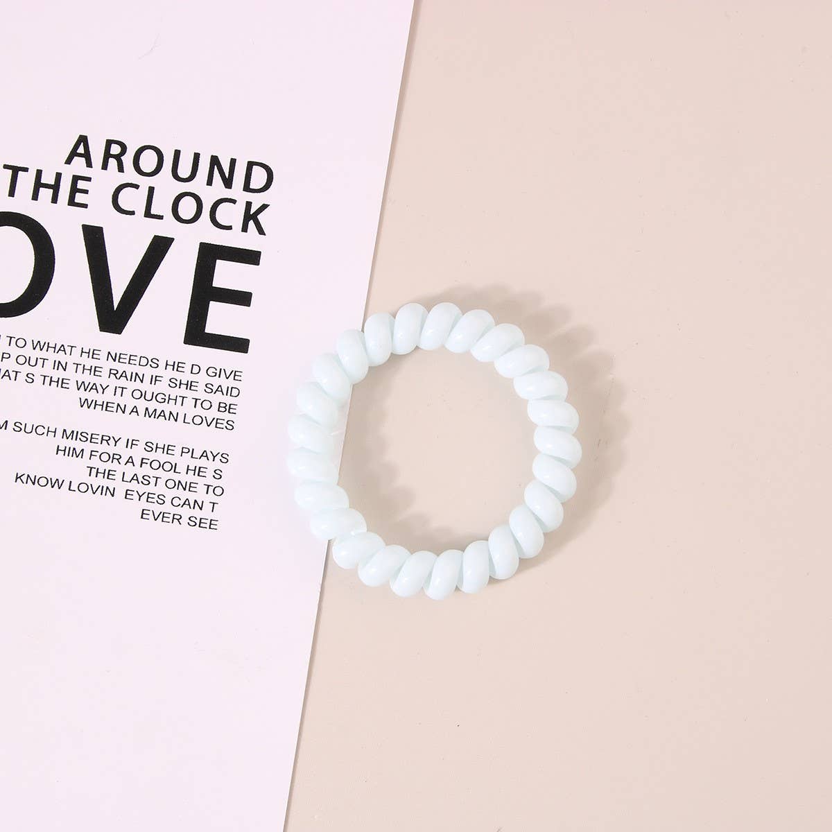 NINEXIS - Wholesale Hair Tie - CWAHA1108_Simple Phone Line Hair Tie  9