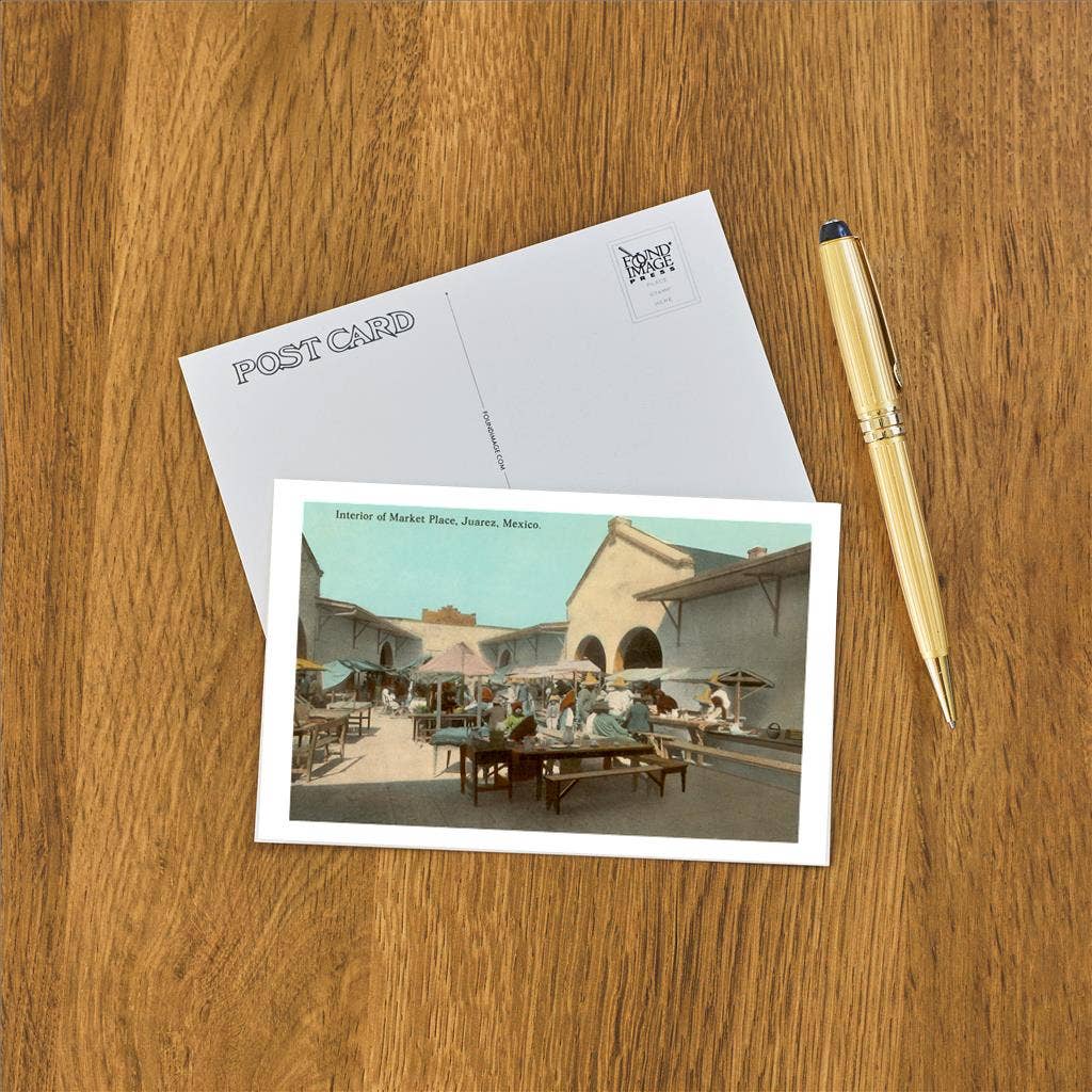 Found Image Press - Wholesale Postcard - Postcard MX-186 Early Market in Juarez, Mexico1