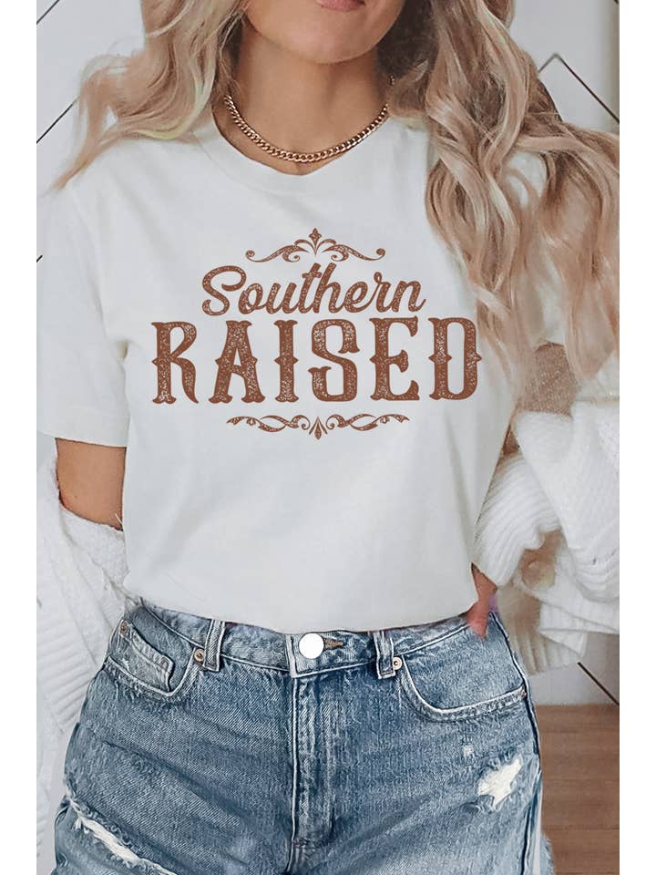 BouTeeQue Closet - Wholesale Screen Printed T-Shirt - Women's - BT1957 t Southern Raised1