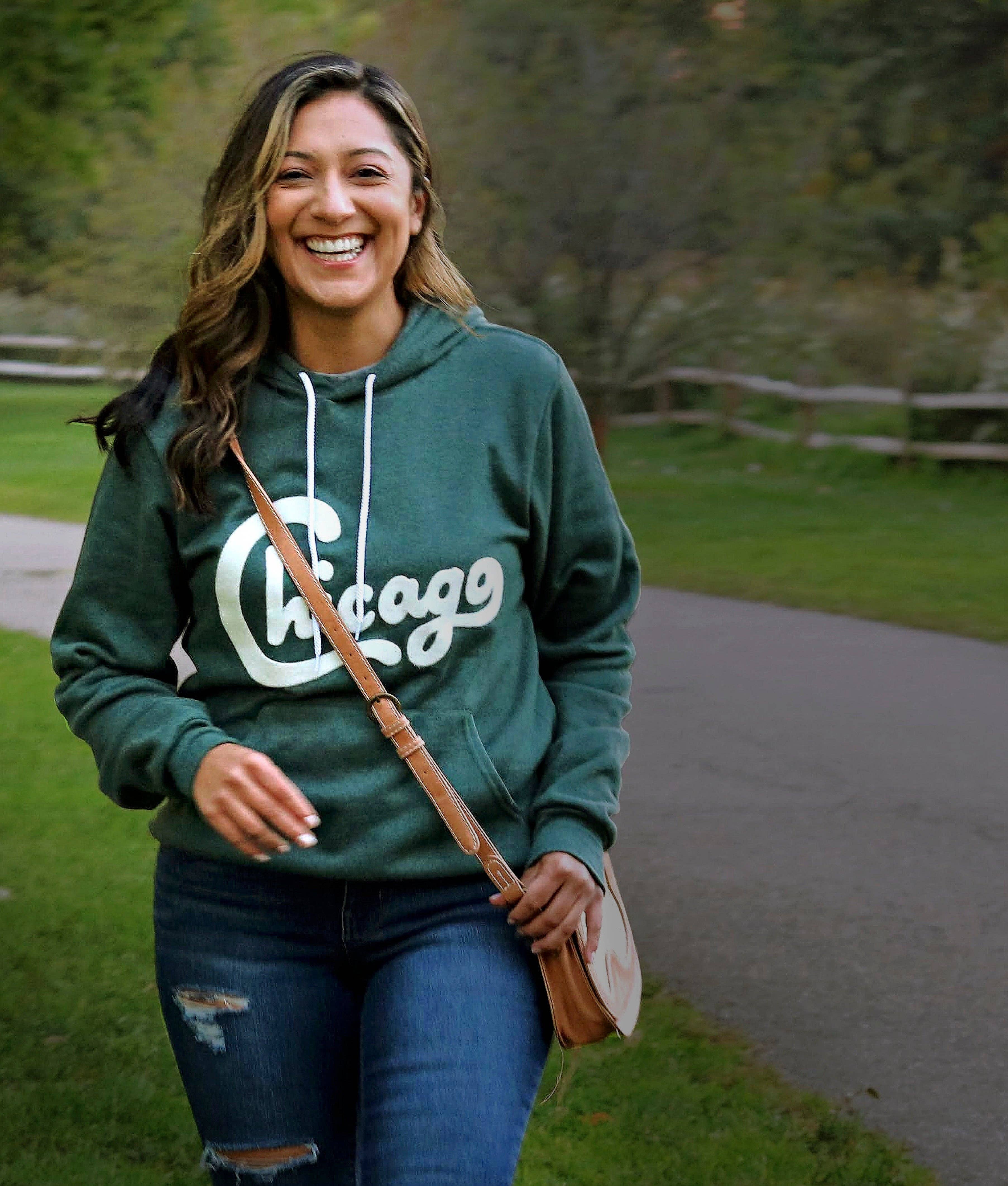 Chitown Clothing – Engroshandel Hoodie – Unisex – Chicago Filt Applique hættetrøje1