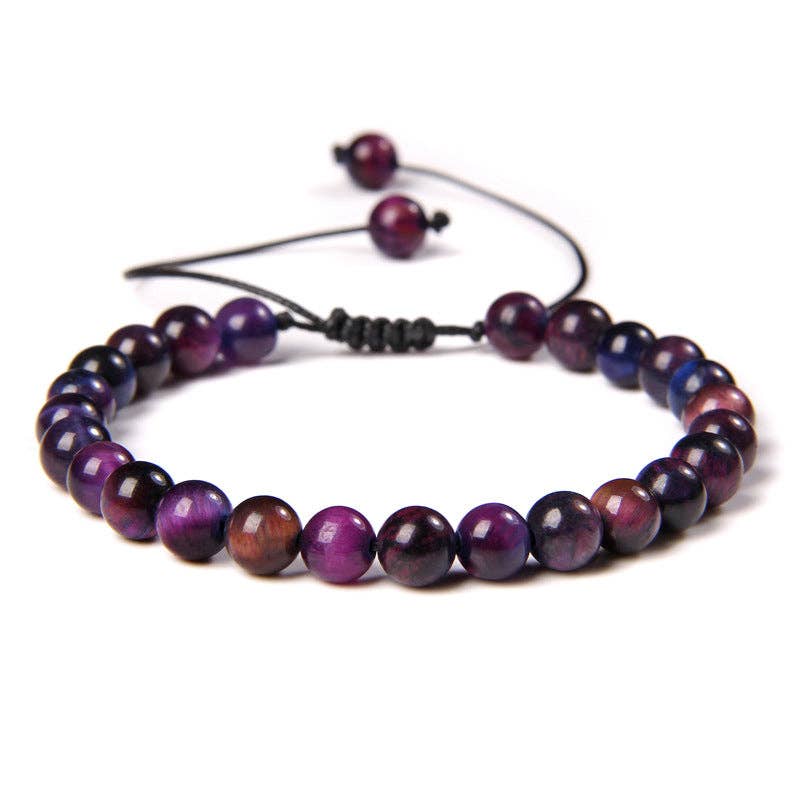 Mio Queena – wholesale Beaded bracelet – 6mm Natural Stone Hand Woven Stretch Bracelets9