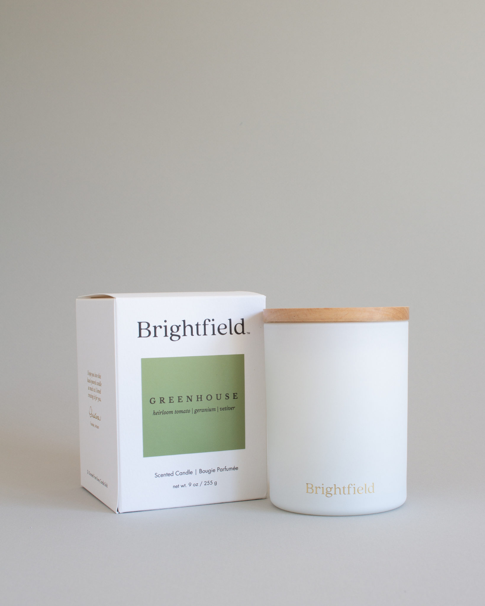 Brightfield - Wholesale Jar/Filled Candle - Greenhouse Candle - Tomato Scented Candle with Wood Wick0