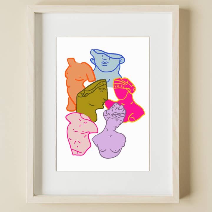 Hannah Via Art - Wholesale Art Print - Busts Print