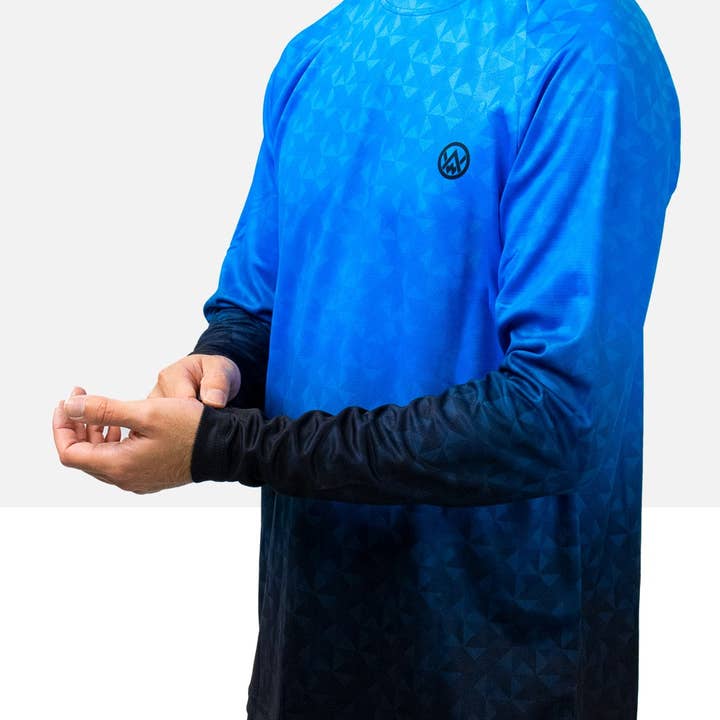 Odyssey Activewear - Wholesale Jersey - Men's - Triangulation Cobalt Long Sleeve MTB Jersey6