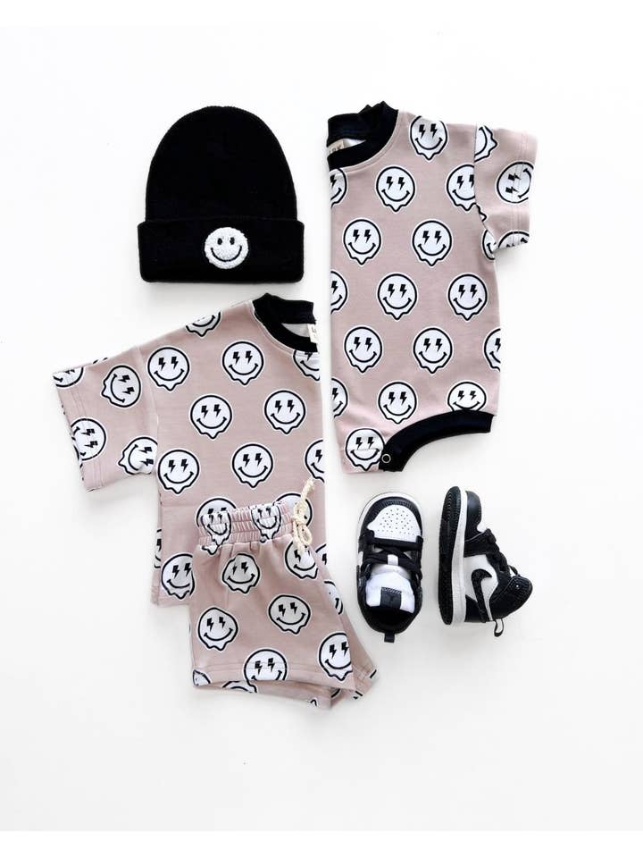 Lucky Panda Kids - Wholesale Bodysuit (Non-Footed) - Baby - Short Sleeve Baby Bubble Romper | Electric Drippy5