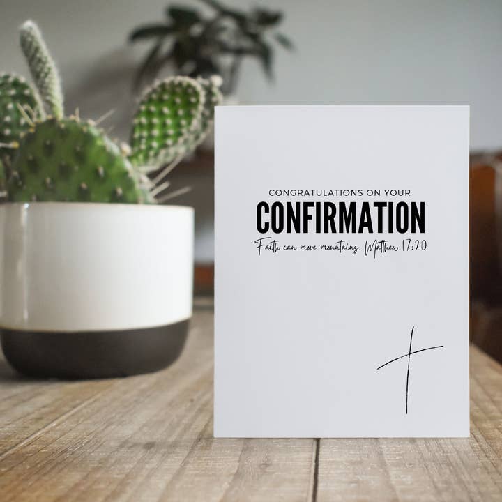 Congratulations On Your Confirmation Greeting Card for wholesale by The Cheeky Press