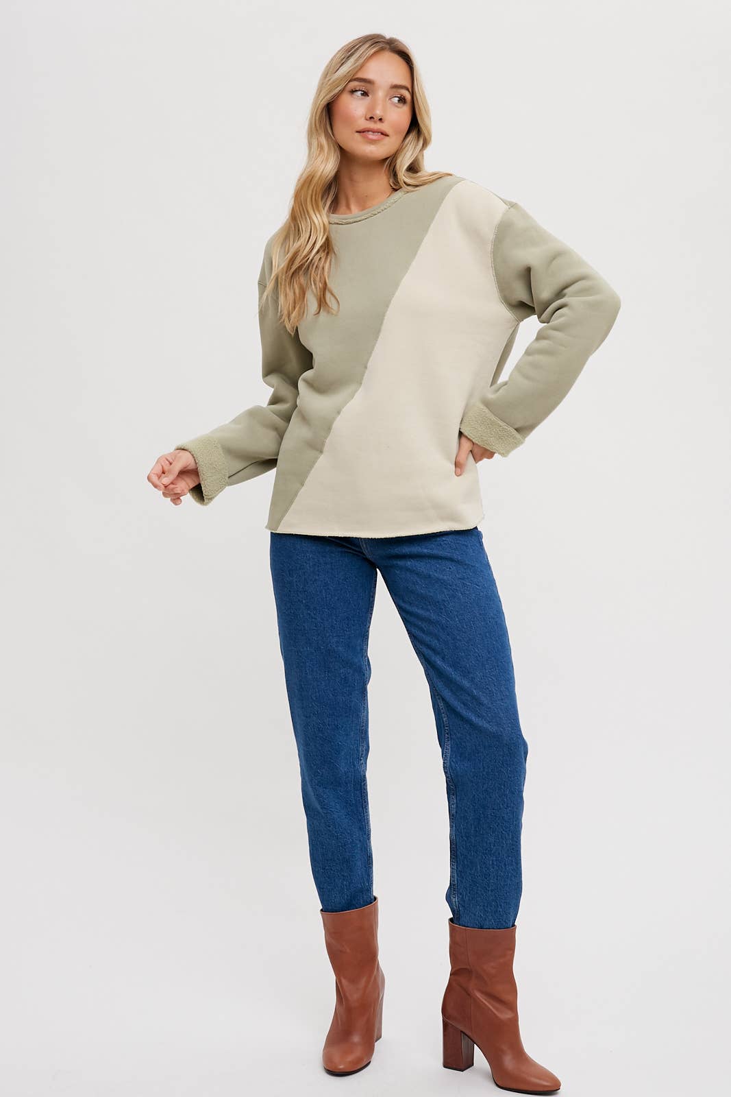 Bluivy - Wholesale Sweatshirt - Women's - COLOR BLOCK SWEATSHIRTS15