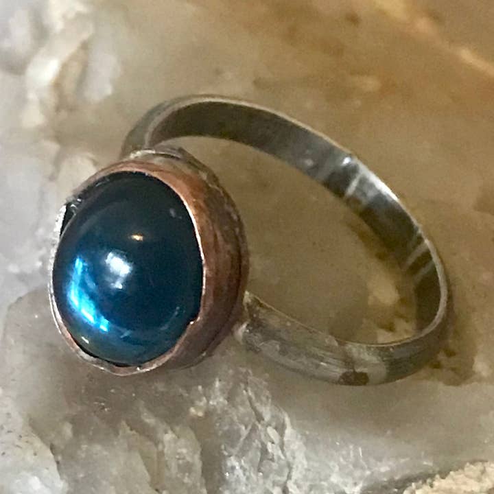 Sapphire Glass Ring for wholesale by Ribelle Studio