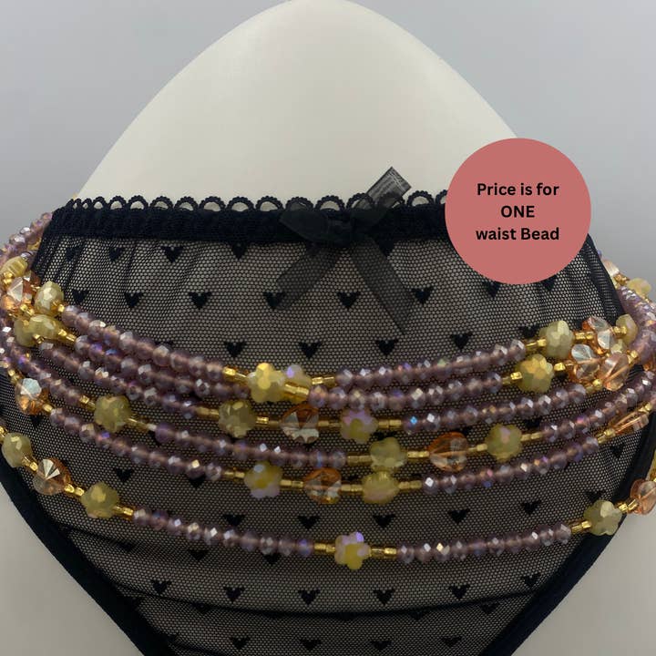 Perles de taille Esther Crystal – Perles de taille africaines faites à la main, bijoux perlés violets et dorés, bijoux de corps à nouer pour femmes, perles de taille à nouer 45”- 50” et autres tendances Résultats pour bijoux luxe africain en vente B2B. Retours gratuits et paiement à 60 jours sur Faire sur Faire.
