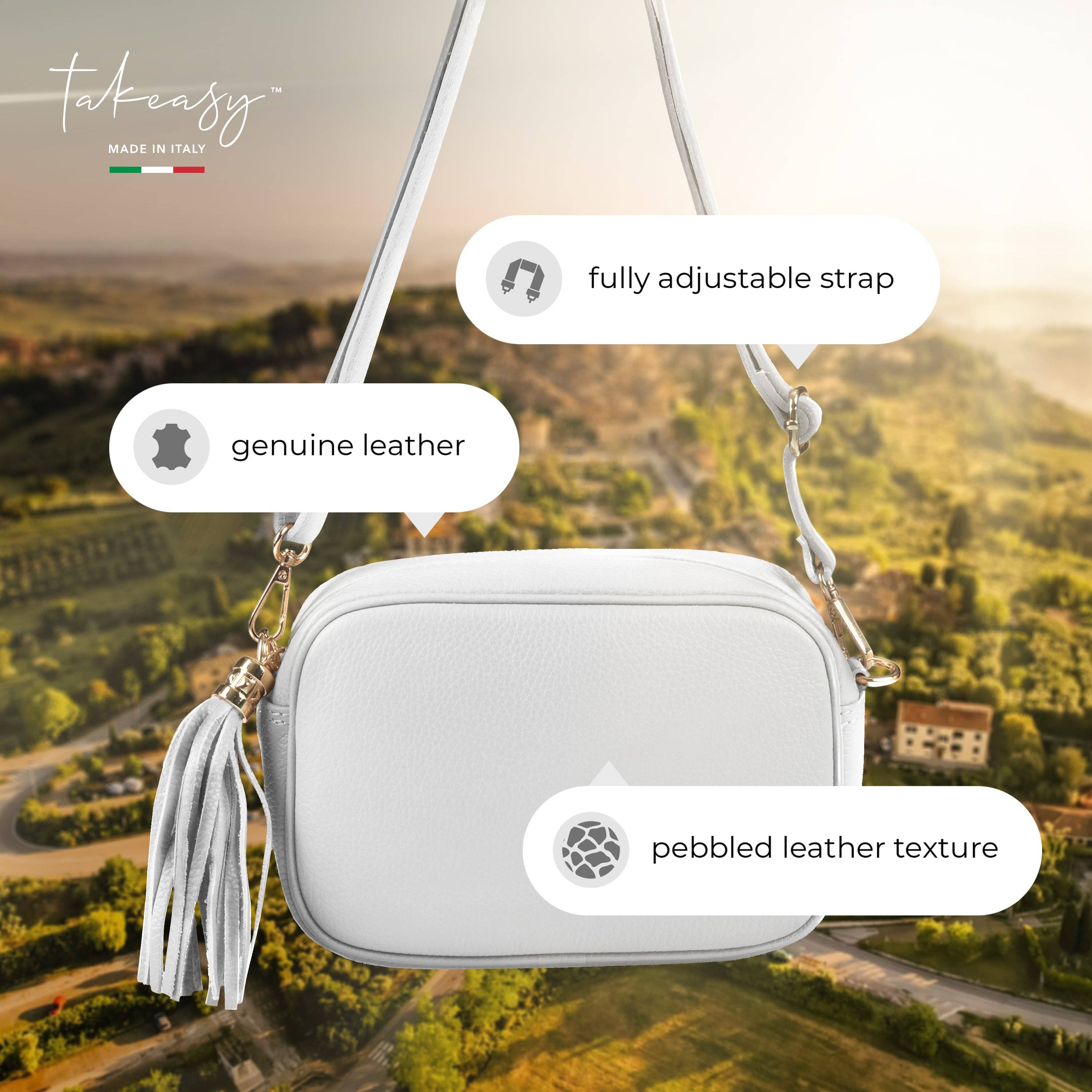 TAKEASY – bolsa tiracolo - Mulher por atacado – Mala a Tiracolo de Pele de Vitela16