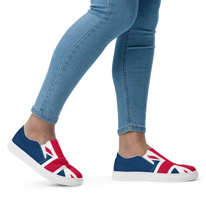 Jolly & Goode - Wholesale Slip On Sneakers - Women's - Women’s Union Jack Slip-On Shoes3