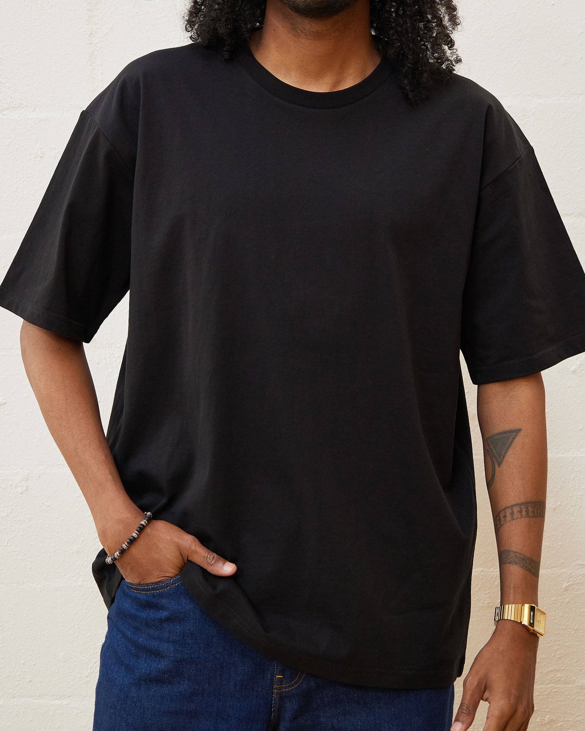 Threadheads - Venta al por mayor Camiseta - Unisex - Paquete de 5 camisetas clásicas: gris, carbón, azul marino, marrón y negro5