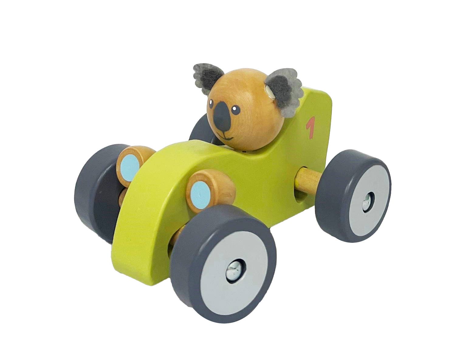 ToysLink – wholesale Toy car/truck – Child – Wooden Koala & Kangaroo Wheelie Car2