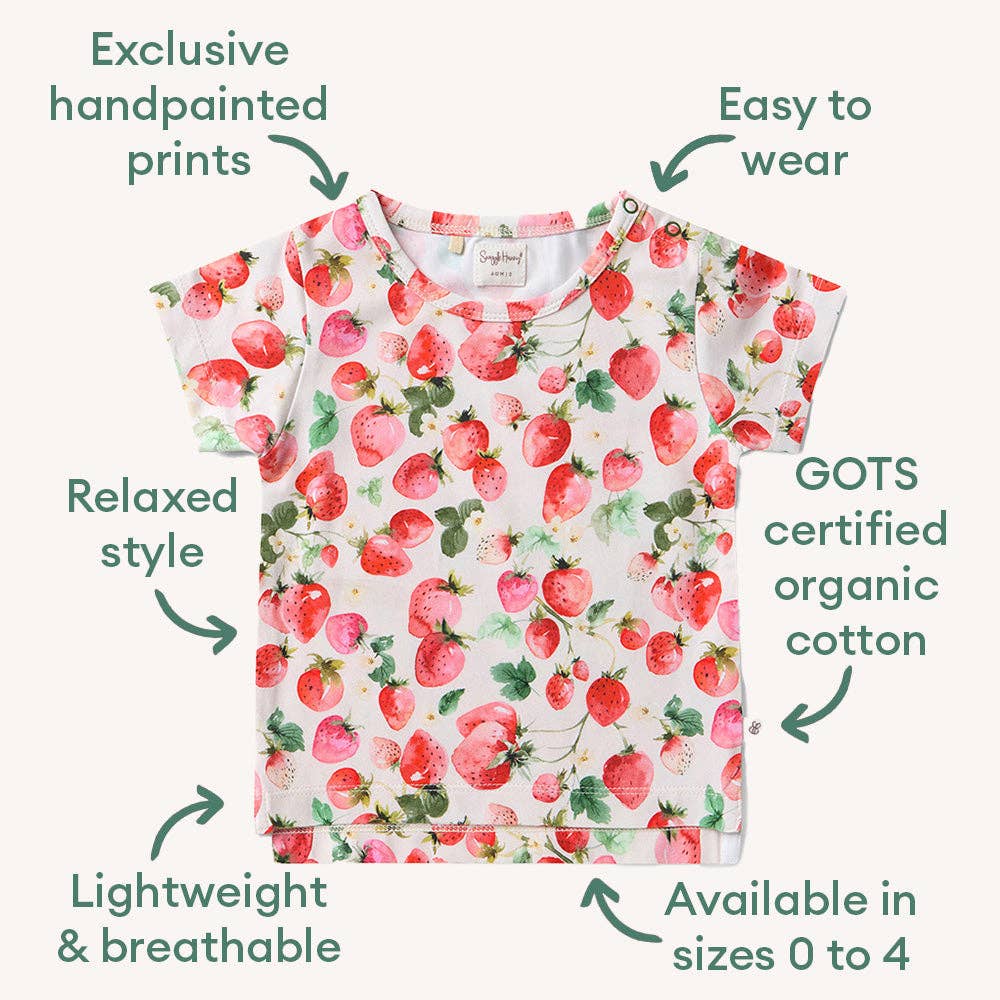 Snuggle Hunny - Wholesale T-Shirt - Kids - Strawberry Organic T-Shirt3