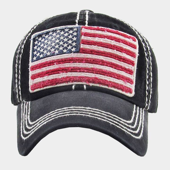 Sensibling Corp. - Wholesale Baseball Cap - Unisex - American USA Flag Vintage Baseball Cap