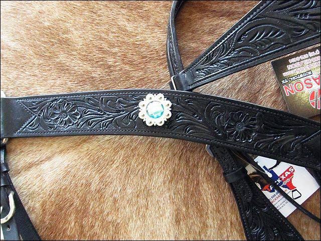 HILASON - Wholesale Horseback Riding Gear - HILASON Western Horse Headstall Breast Collar Set Tack Genuine American Leather | For Horses Headstalls125