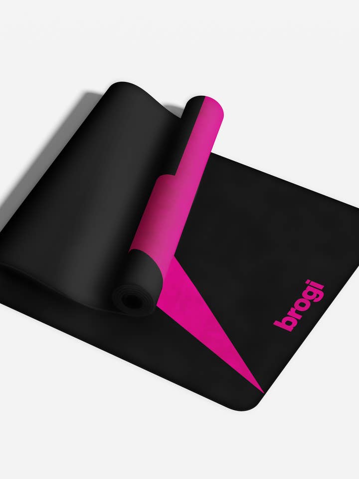 Pink Lightning Bolt Mat for wholesale by Brogi Yoga
