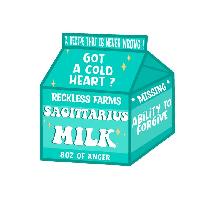 Water bottle sticker, Zodiac Sticker, Sagittarius for wholesale by MJ Alleyway