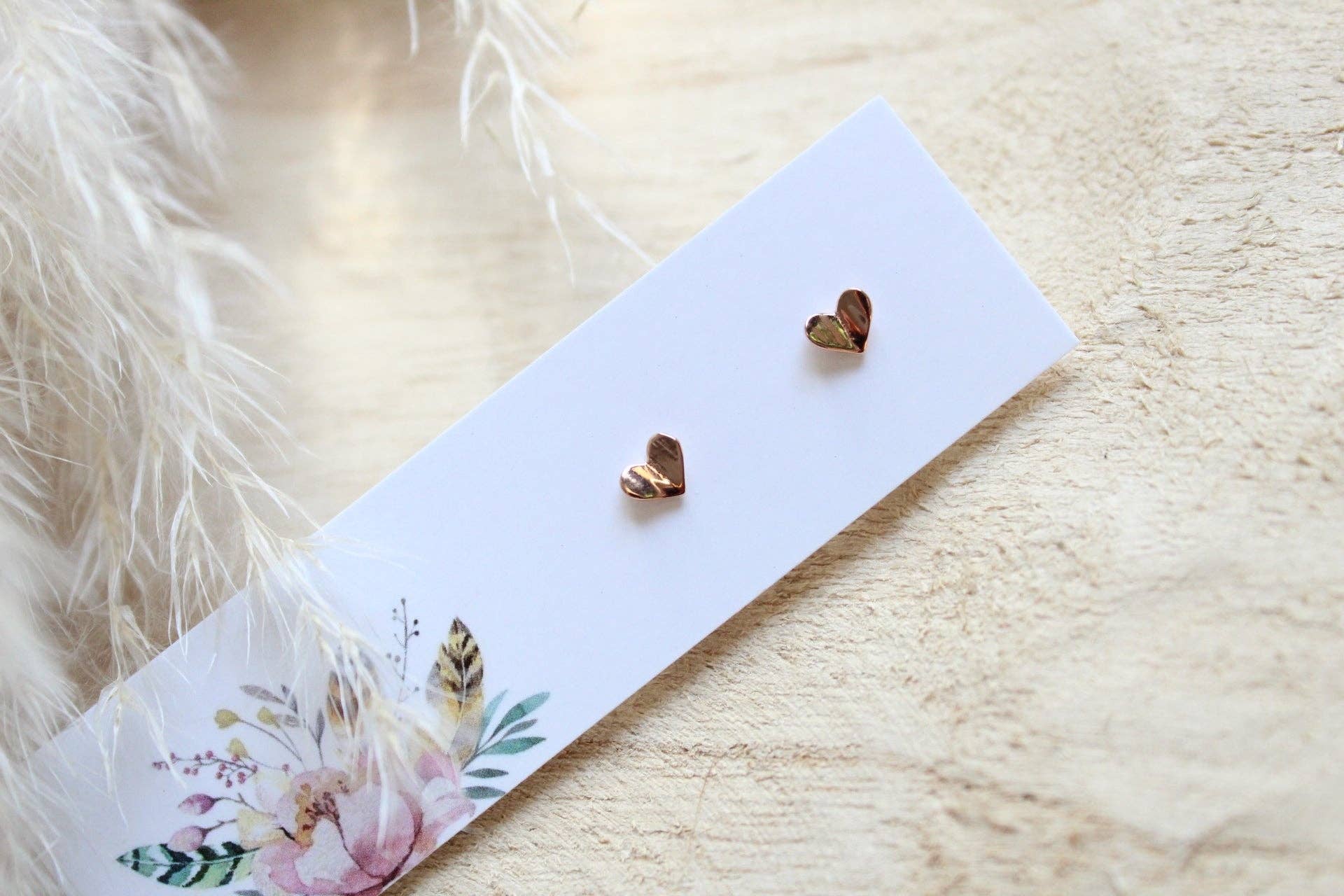 Sweet Three Designs - Wholesale Stud/Post Earrings - Tiny Heart Studs2
