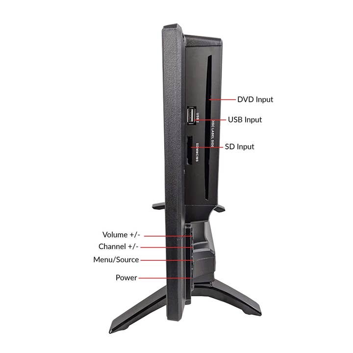 JupiterGear Home - Wholesale Decorative Tabletop Object - Supersonic 24" 12 Volt AC/DC LED HDTV with DVD Player