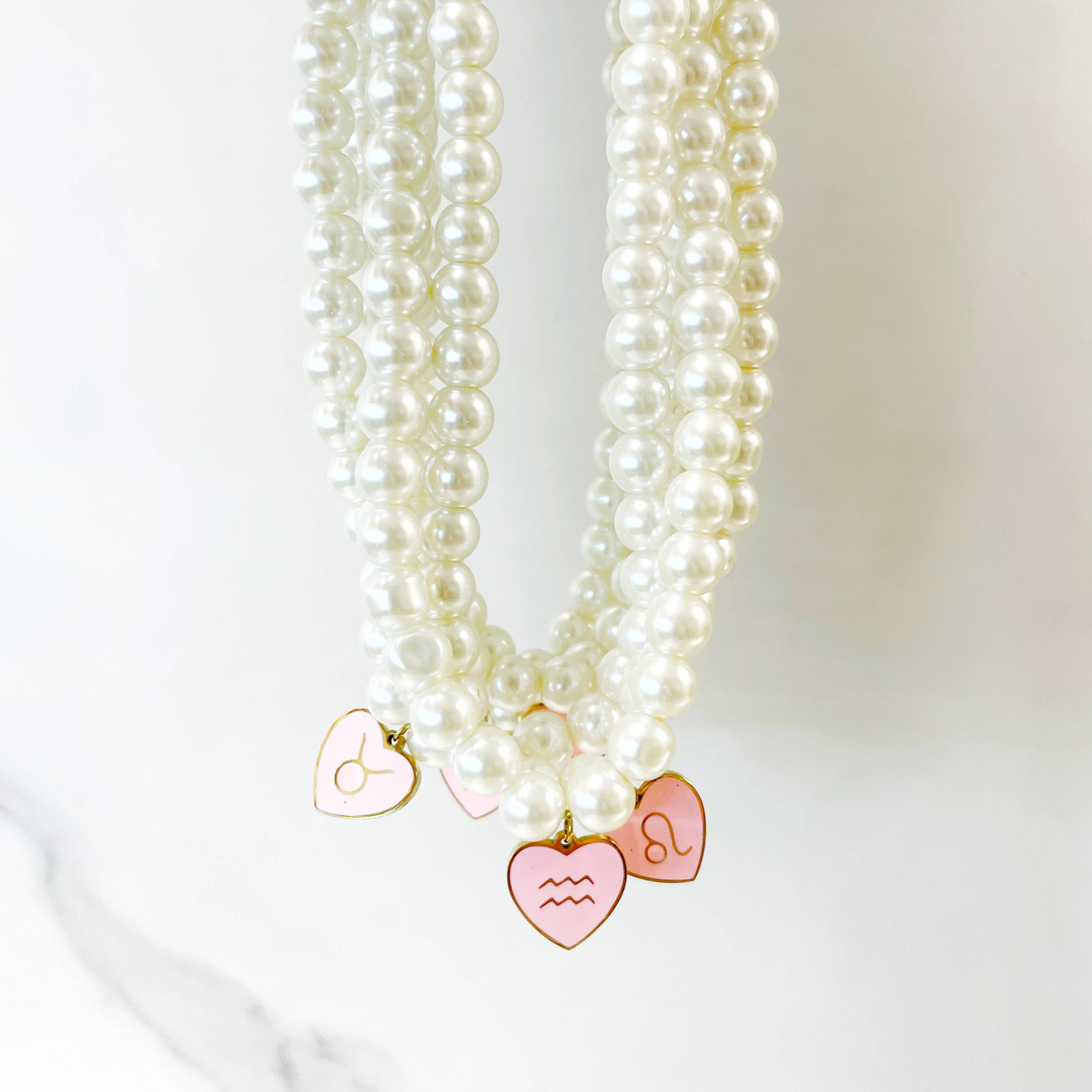 Gypsy Soul - Wholesale Beaded/Pearl Necklace -  St. Valentine's Zodiac Pearl Necklaces - 12 Pcs2
