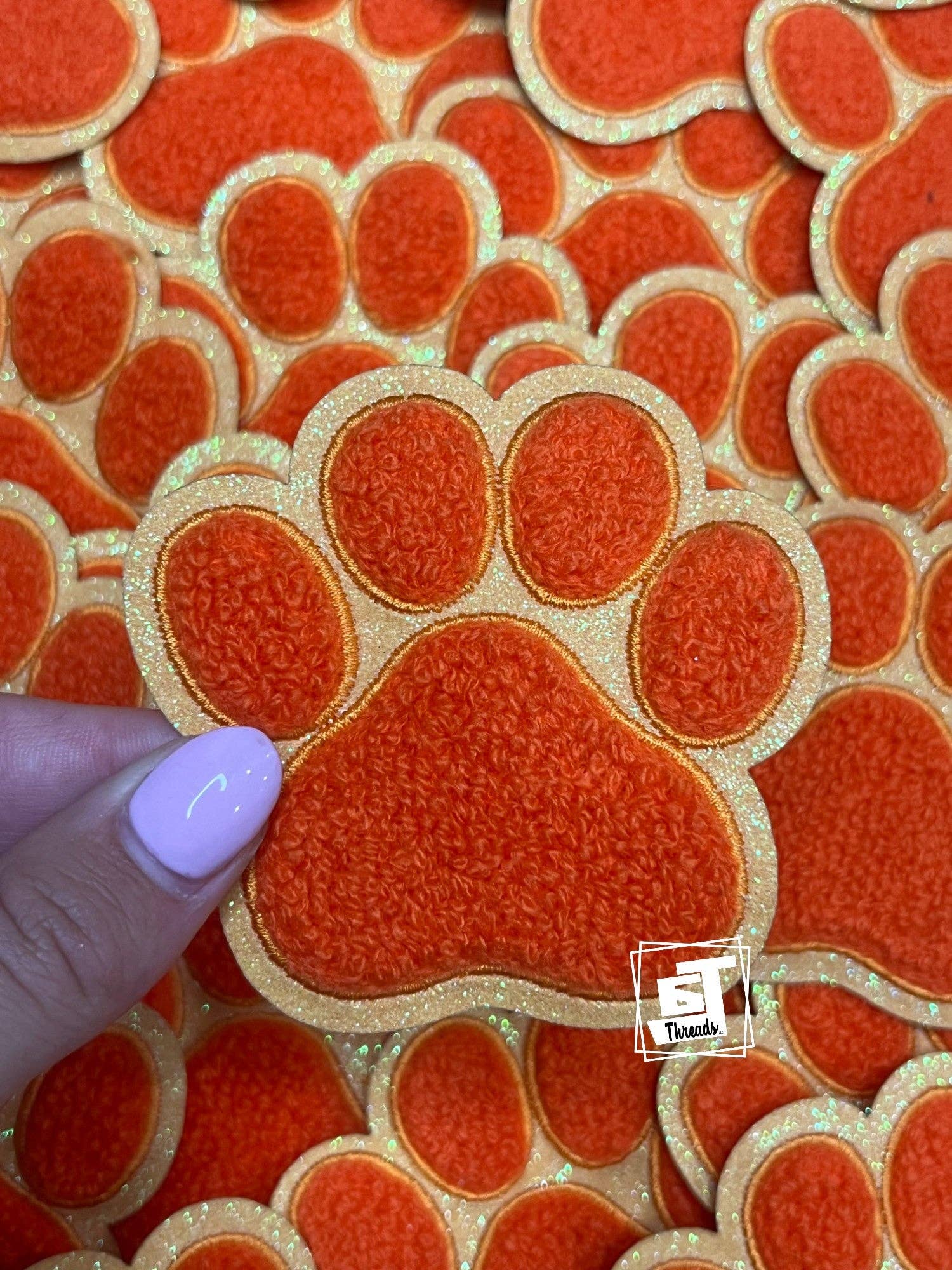 6j Threads LLC - Wholesale Patch - Chenille Paw Print7